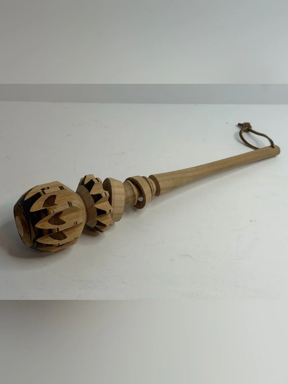 Authentic Hand-Carved Mexican Wooden Molinillo Hot Chocolate Whisk